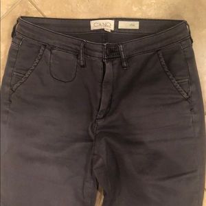 Anthropology crop grey chinos